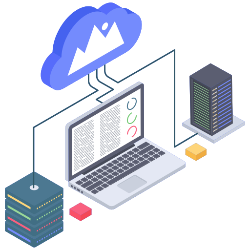 Web Hosting Illustration